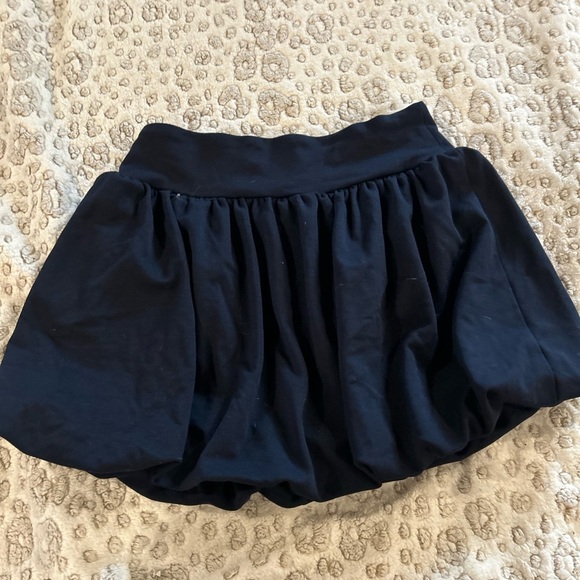 NWT GB Girls XL Black Bubble Mini Skirt Ruched Casual - Picture 6 of 6